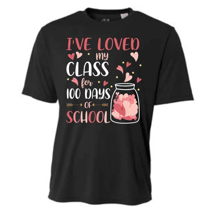 I've Loved My Class For 100 Days Of School Valentines Cooling Performance Crew T-Shirt