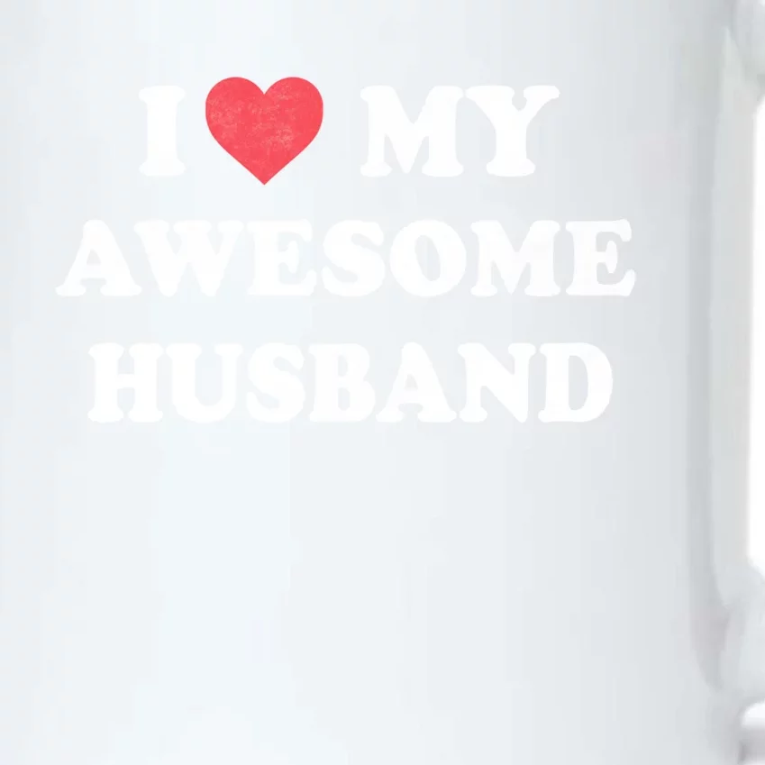 I Love My Awesome Husband Happy Valentines Day Meaningful Gift Black Color Changing Mug