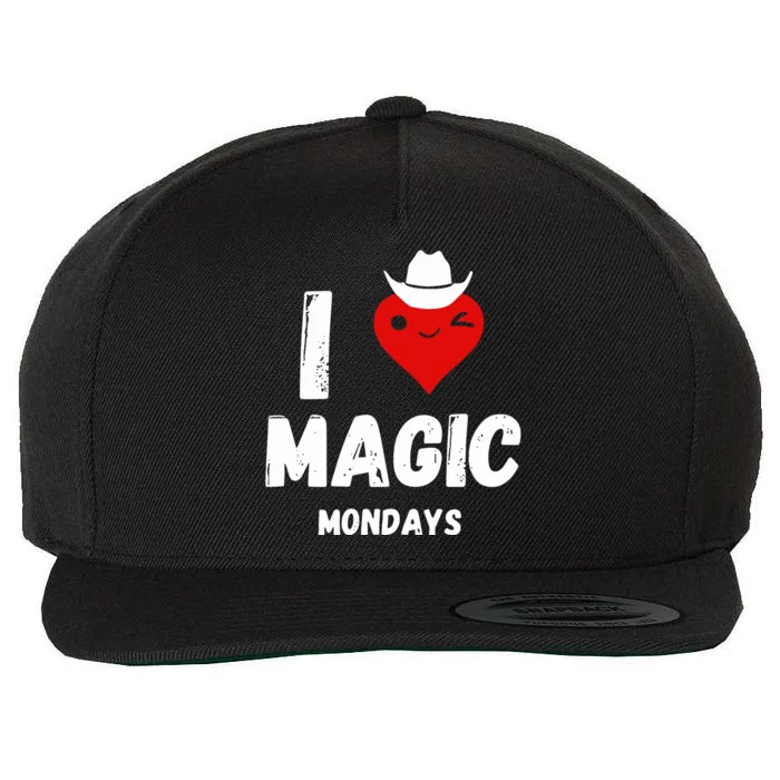 I Love Magic Mondays Wool Snapback Cap