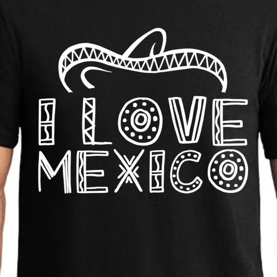 I Love Mexico Proud Mexican Lover Country Gift Pajama Set