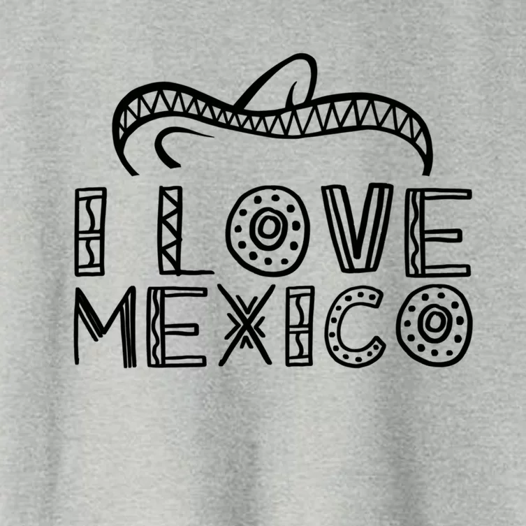 I Love Mexico Proud Mexican Lover Country Gift Women's Crop Top Tee