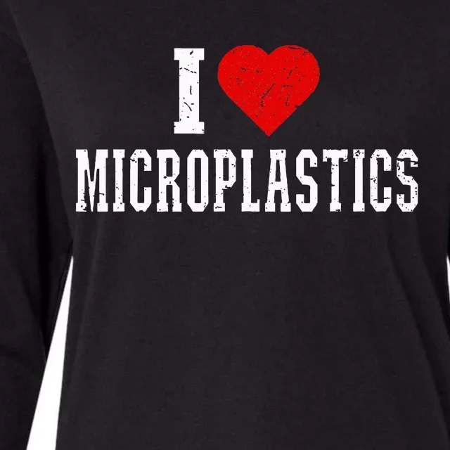 I Love Microplastics Womens Cotton Relaxed Long Sleeve T-Shirt