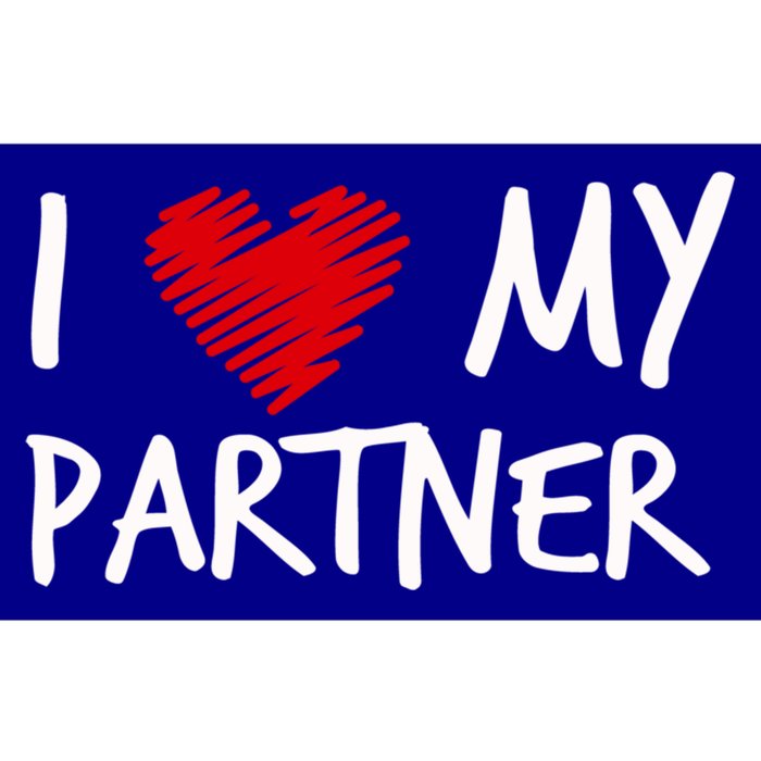 I Love My Partner Valentines Outfit Matching Wife Family Cute Gift Bumper Sticker