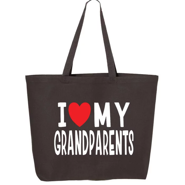 I Love My Grandparents Family Celebration Of Grandma Grandpa 25L Jumbo Tote