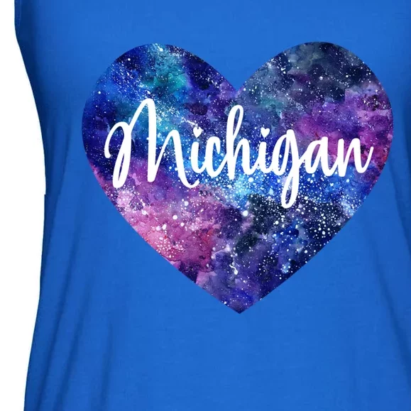 I Love Michigan Usa Cute Gift Ladies Essential Flowy Tank