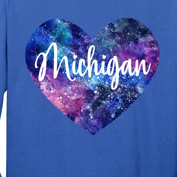 I Love Michigan Usa Cute Gift Tall Long Sleeve T-Shirt