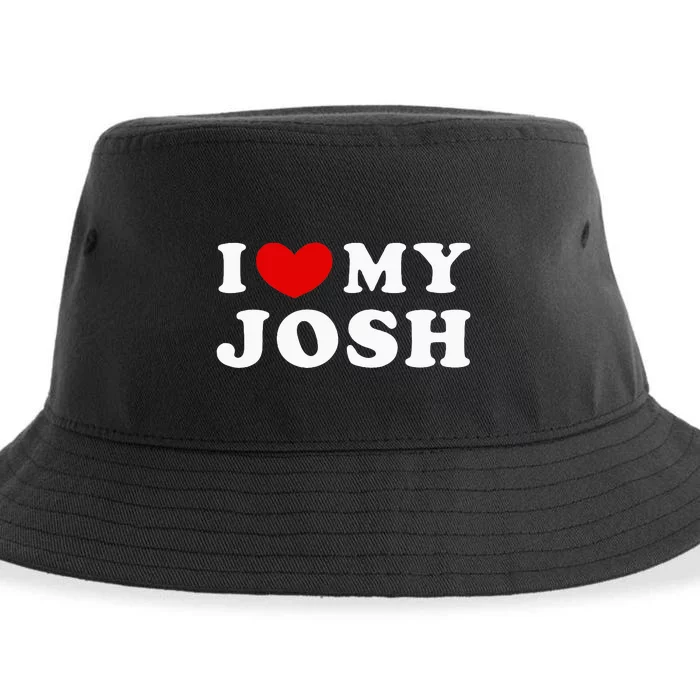 I Love My Josh Sustainable Bucket Hat