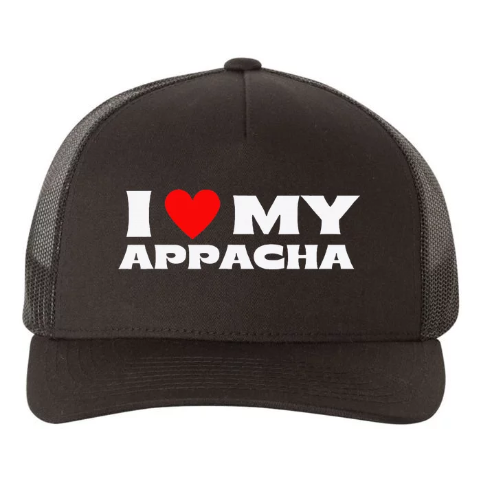 I Love My Appacha Grandpa Malayalam Language Yupoong Adult 5-Panel Trucker Hat