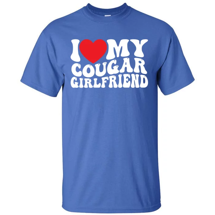 I Love My Cougar Friend Groovy Retro Gift Tall T-Shirt