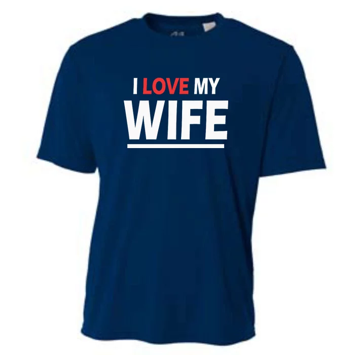 I Love My Wife | I Heart My Wife Cooling Performance Crew T-Shirt