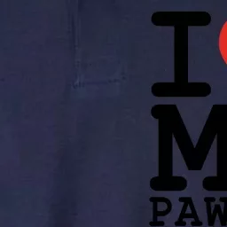 I Love My Pawpaw Family Matching Valentines Day Gift Softstyle Adult Sport Polo