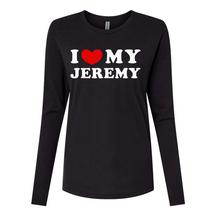 I Love My Jeremy Womens Cotton Relaxed Long Sleeve T-Shirt