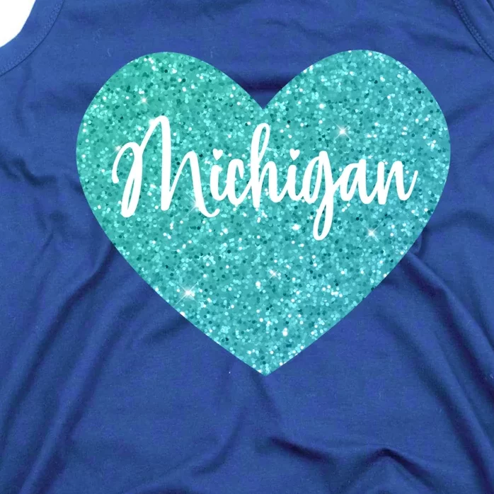 I Love Michigan Usa Heart Gift Tank Top