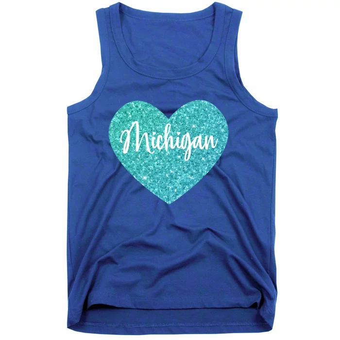 I Love Michigan Usa Heart Gift Tank Top