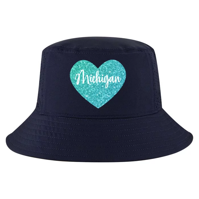 I Love Michigan Usa Heart Gift Cool Comfort Performance Bucket Hat