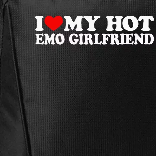 I Love My Hot Emo Girlfriend I Red Heart My Hot Emo Gf City Backpack