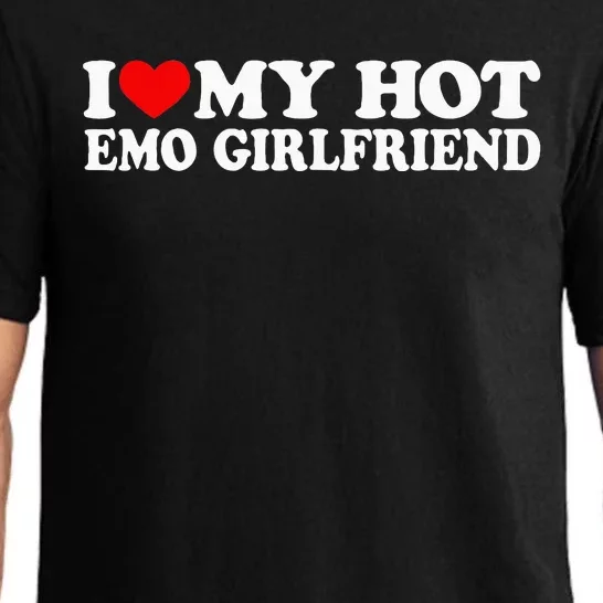 I Love My Hot Emo Girlfriend I Red Heart My Hot Emo Gf Pajama Set