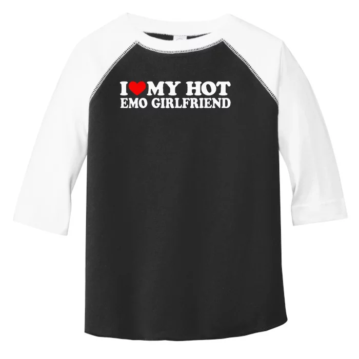 I Love My Hot Emo Girlfriend I Red Heart My Hot Emo Gf Toddler Fine Jersey T-Shirt