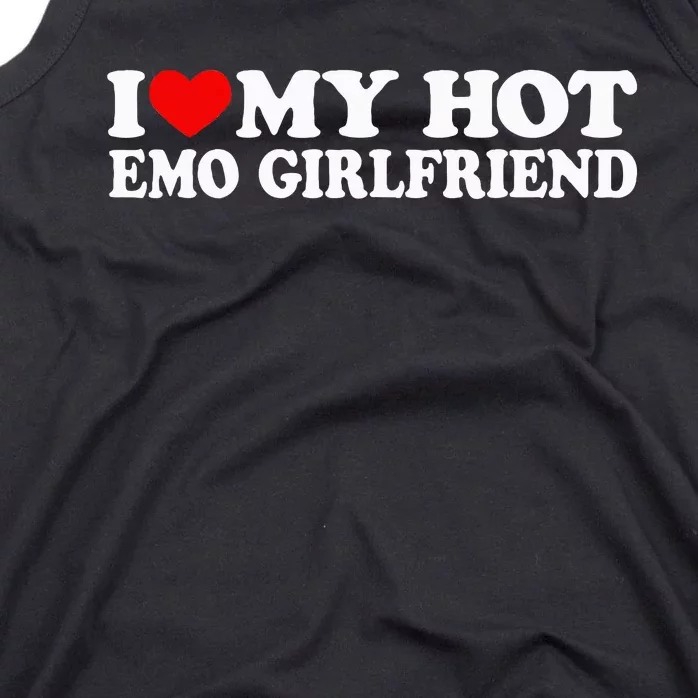 I Love My Hot Emo Girlfriend I Red Heart My Hot Emo Gf Tank Top