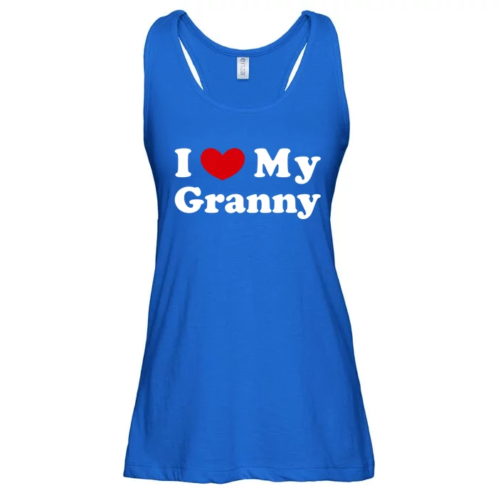 I Love My Granny I Heart My Granny Cute Gift Ladies Essential Flowy Tank