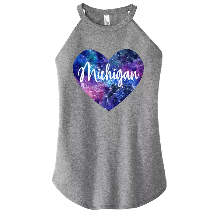 I Love Michigan Usa Gift Women’s Perfect Tri Rocker Tank