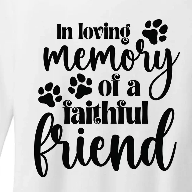 In Loving Memory Of A Faithful Friend Womens CVC Long Sleeve Shirt