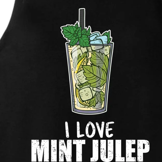 I Love Mint Julep Cocktail Alcohol Lover Cool Gift Ladies Tri-Blend Wicking Tank