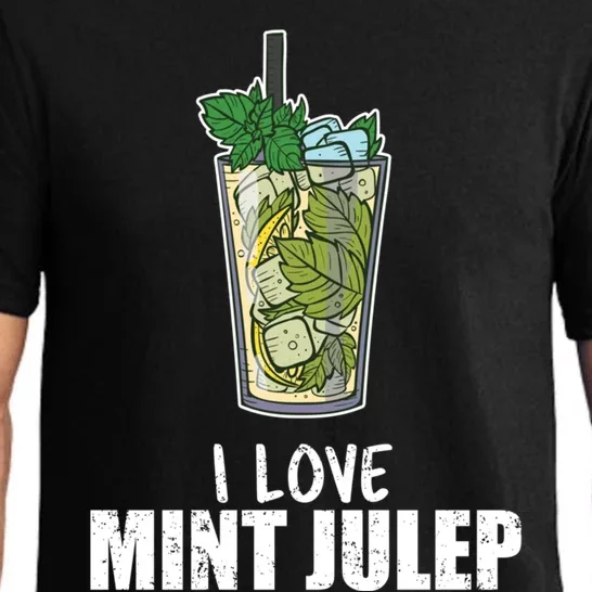 I Love Mint Julep Cocktail Alcohol Lover Cool Gift Pajama Set