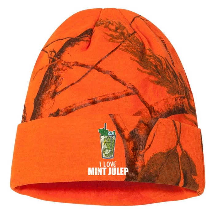 I Love Mint Julep Cocktail Alcohol Lover Cool Gift Kati - 12in Camo Beanie