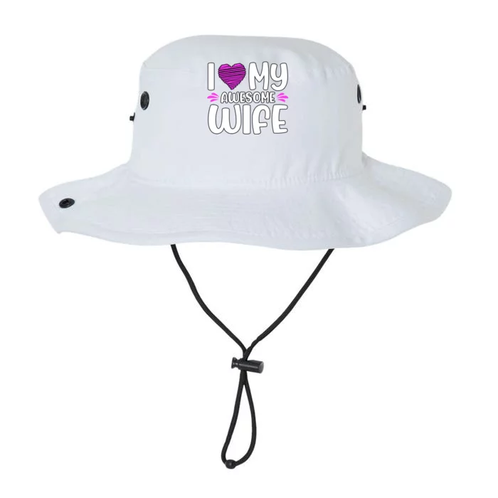 I Love My Awesome Wife Cool Gift Legacy Cool Fit Booney Bucket Hat