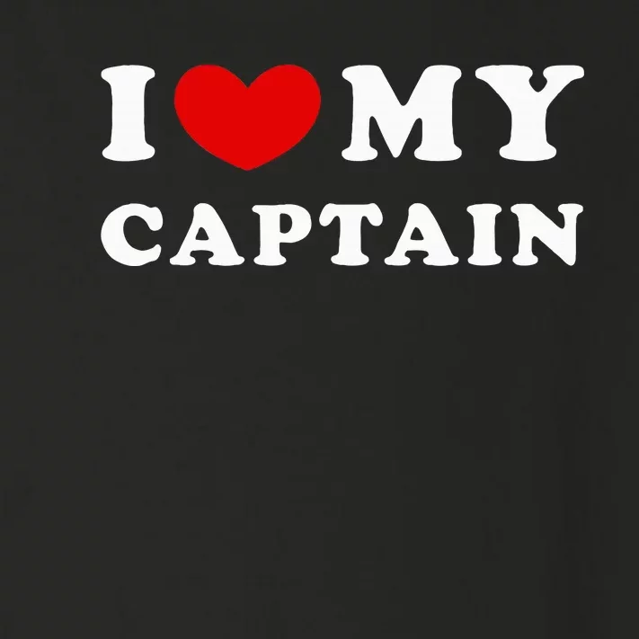 I Love My Captain Toddler Long Sleeve Shirt