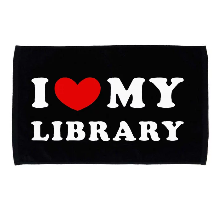 I Love My Library Microfiber Hand Towel