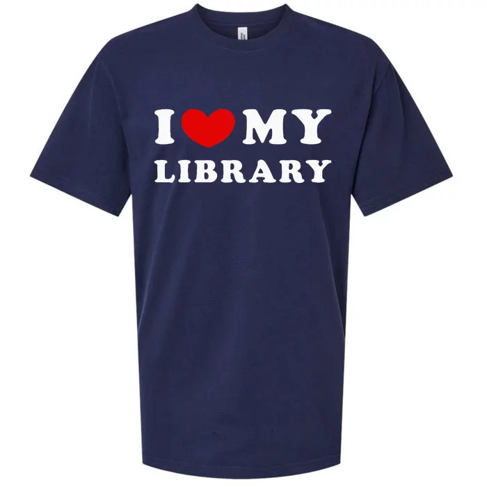 I Love My Library Sueded Cloud Jersey T-Shirt