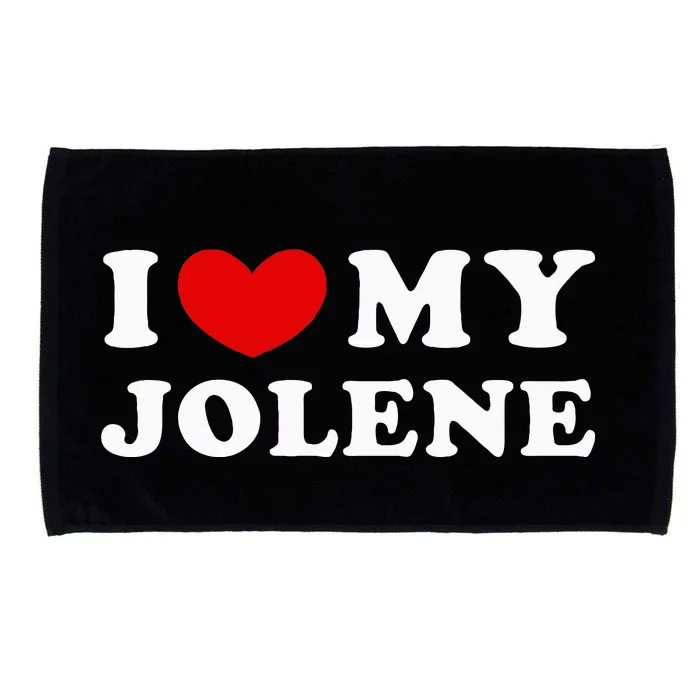 I Love My Jolene Microfiber Hand Towel