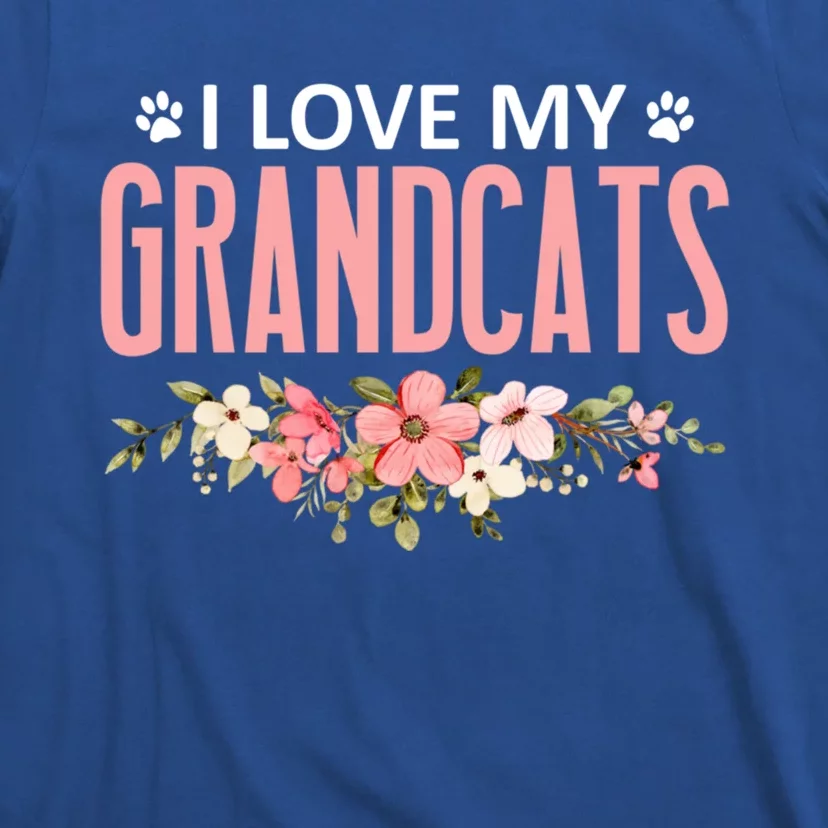 I Love My Grandcats Cat Lover Granddad Grandma Grandparent Gift T-Shirt