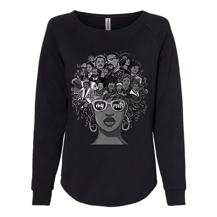 I Love My Roots Back Powerful BHM Womens California Wash Sweatshirt