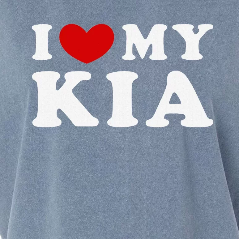 I Love My Kia Garment-Dyed Women's Muscle Tee