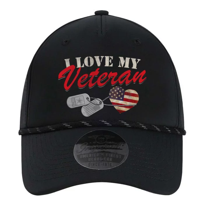 I Love My Veteran Happy Veterans Day Cool Gift Performance The Dyno Cap