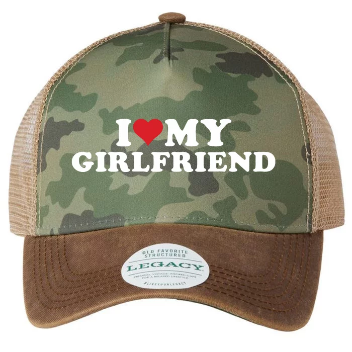 I Love My Hot Girlfriend I Heart My Hot Girlfriend Gf Legacy Tie Dye Trucker Hat