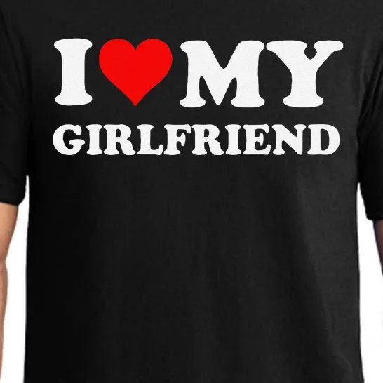 I Love My Girlfriend Gf I Heart My Girlfriend Gf Funny Pajama Set