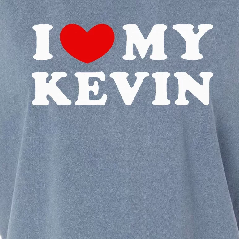 I Love My Kevin retro I Heart My Kevin Garment-Dyed Women's Muscle Tee