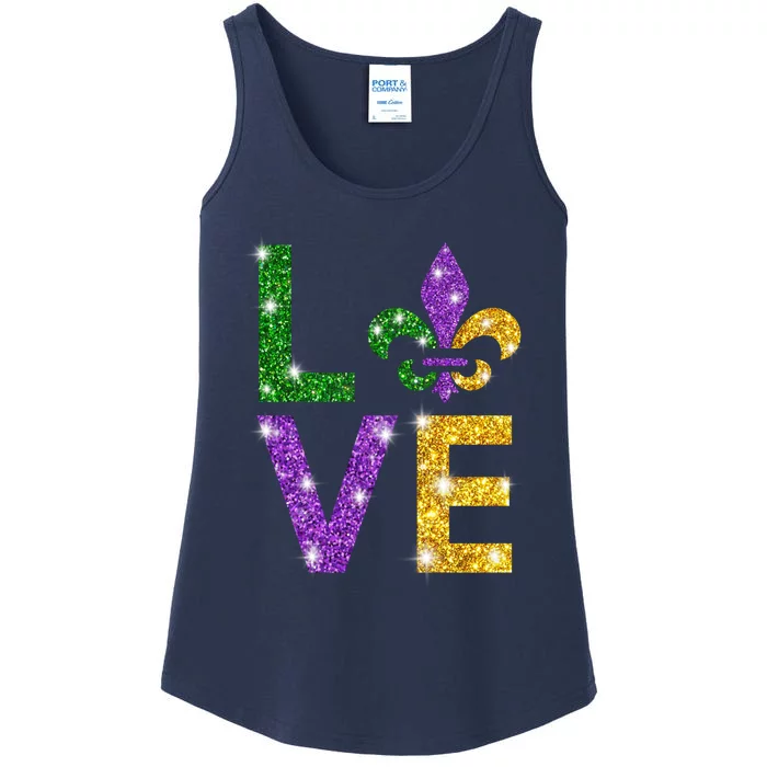 I Love Mardi Gras Shirt For Girls, Women , Men Ladies Essential Tank