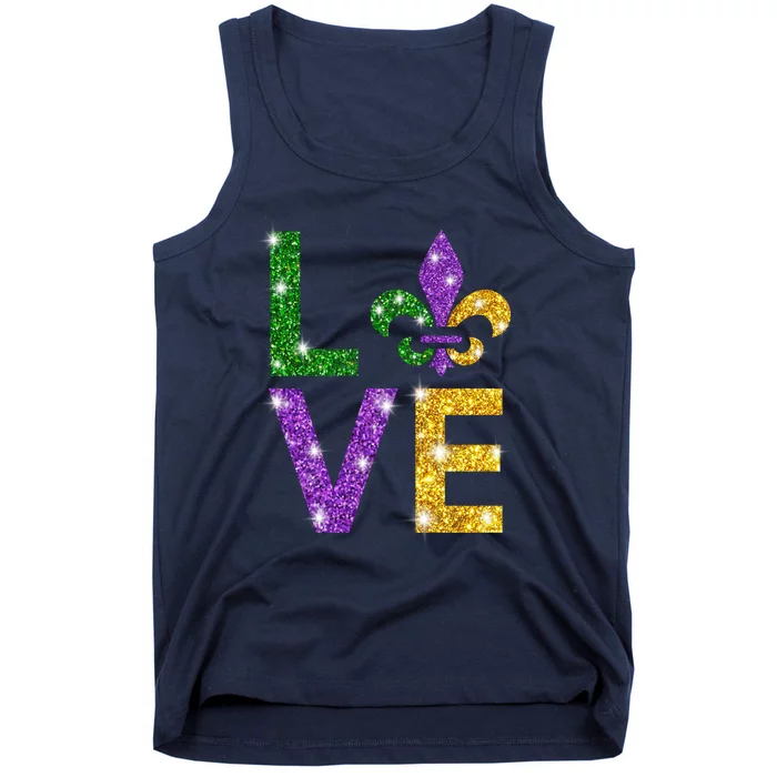 I Love Mardi Gras Shirt For Girls, Women , Men Tank Top