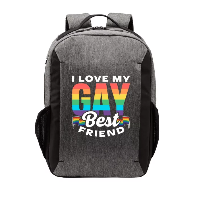 I Love My Gay Best Friend Rainbow Pride Proud Lgbtq Funny Gift Vector Backpack