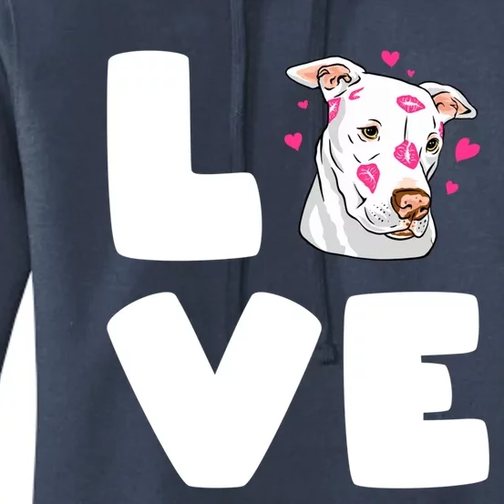 I Love My Pitbull Love Pitbull Pittie Dog Moms Dads Meaningful Gift Women's Pullover Hoodie