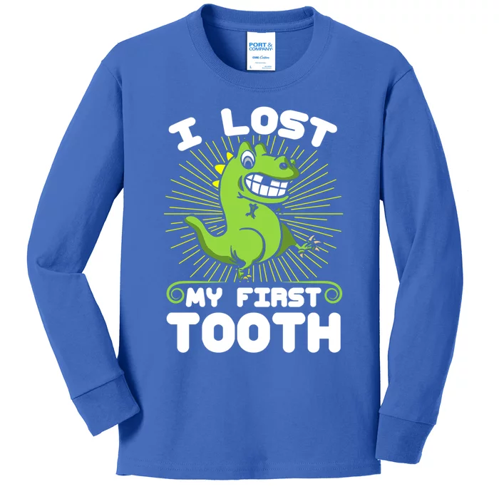 I Lost My First Tooth Tooth Fairy Gift Kids Long Sleeve Shirt