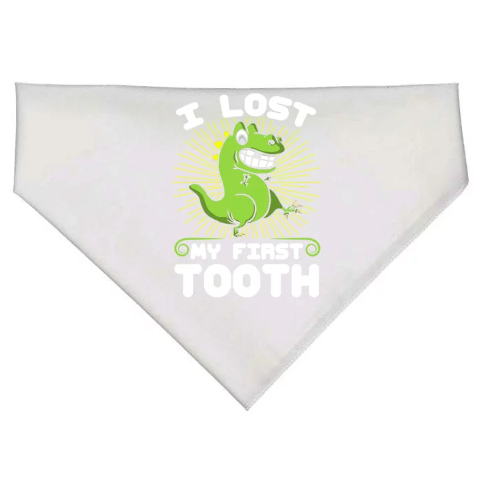 I Lost My First Tooth Tooth Fairy Gift USA-Made Doggie Bandana