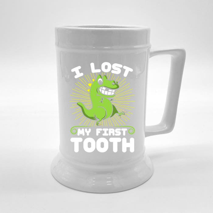 I Lost My First Tooth Tooth Fairy Gift Front & Back Beer Stein