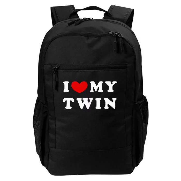 I Love My Twin I Heart My Twin Daily Commute Backpack