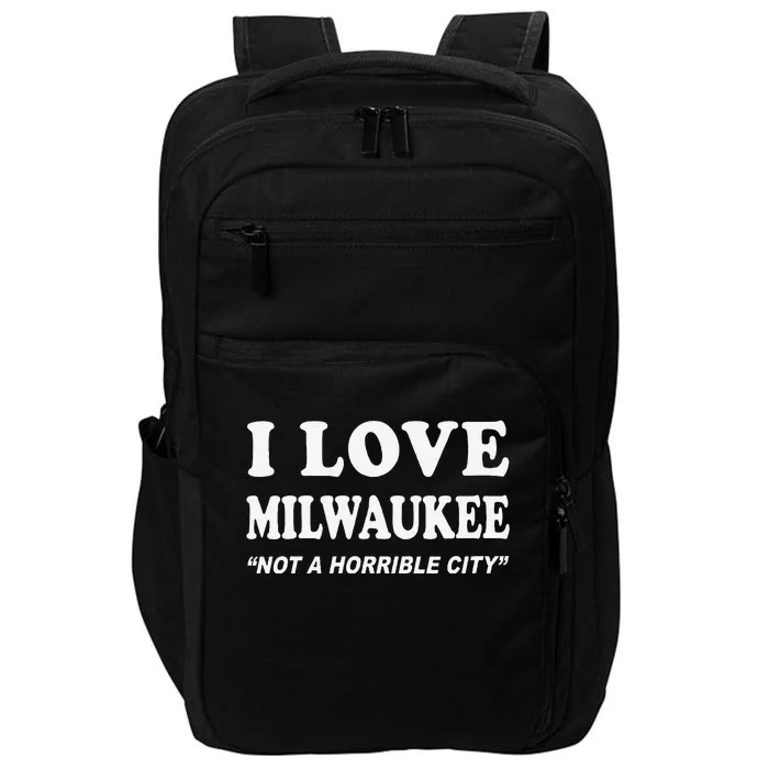 I Love Milwaukee Wisconsin Impact Tech Backpack